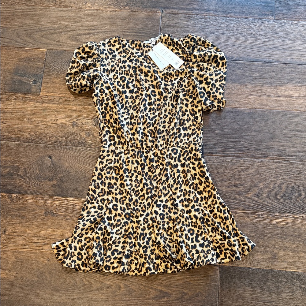 Veronica Beard Leopard Print Mini Dress